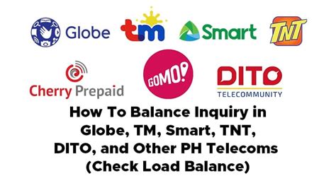 How To Balance Inquiry in Globe, TM, Smart, TNT, DITO, GOMO.
